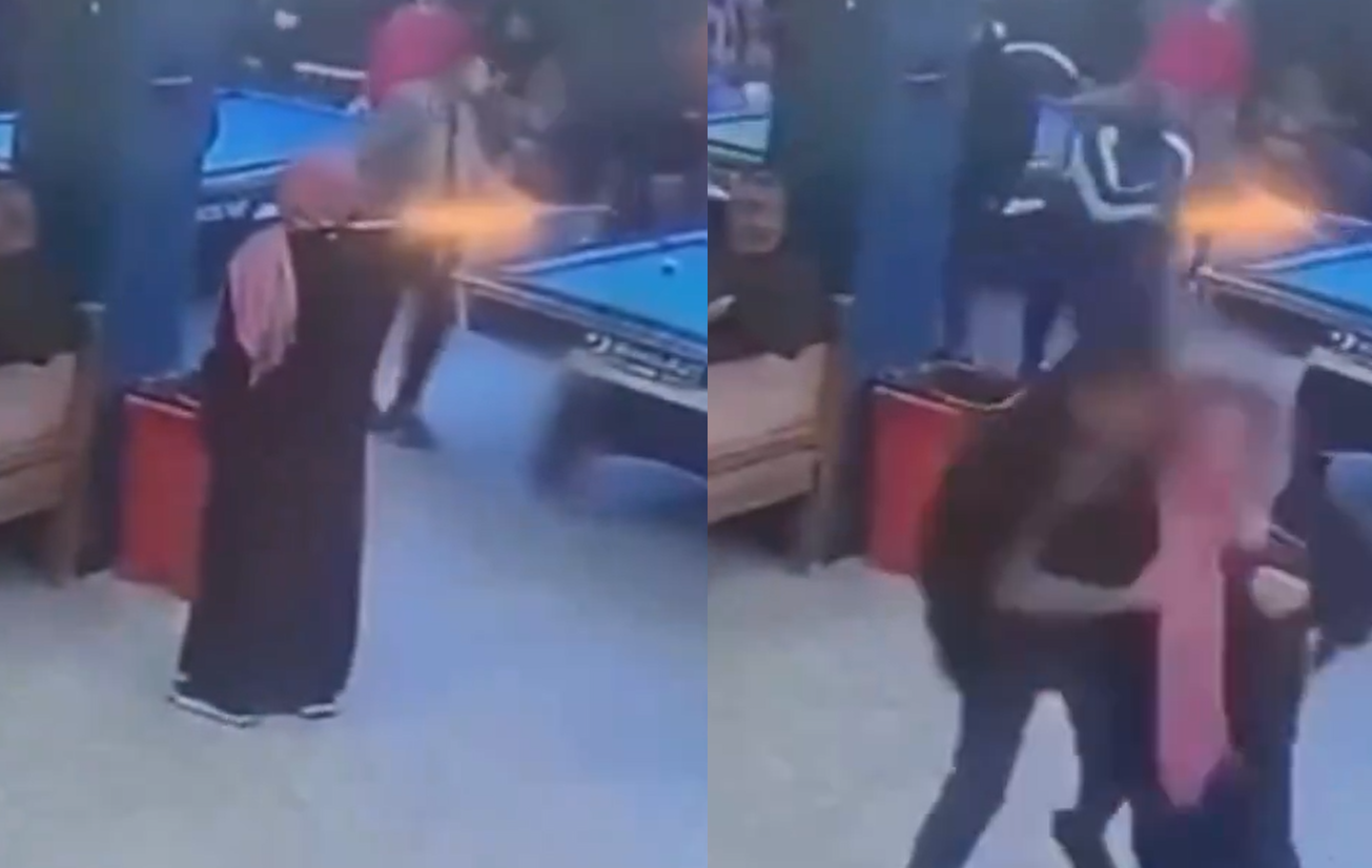 عراقية أرادت قتل زوجها رمياً بالرصاص داخل مقهى – فيديو