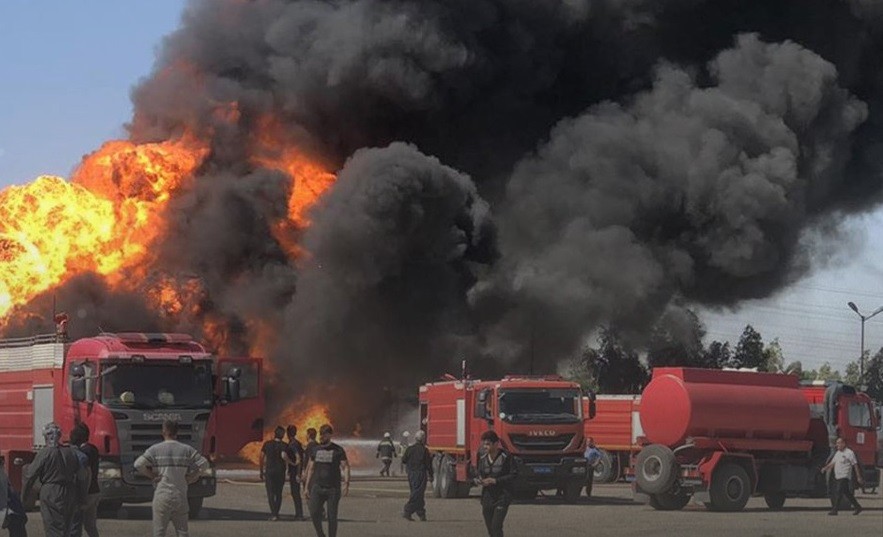 اندلاع حريق بمصفاة نفط في أربيل