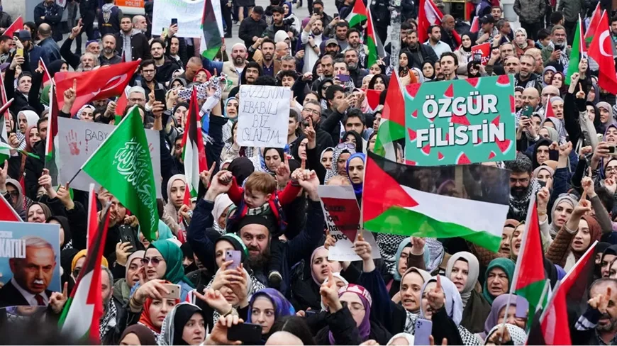 إسطنبول : قمع مظاهرة عارضت التجارة مع الاحتلال – شاهد