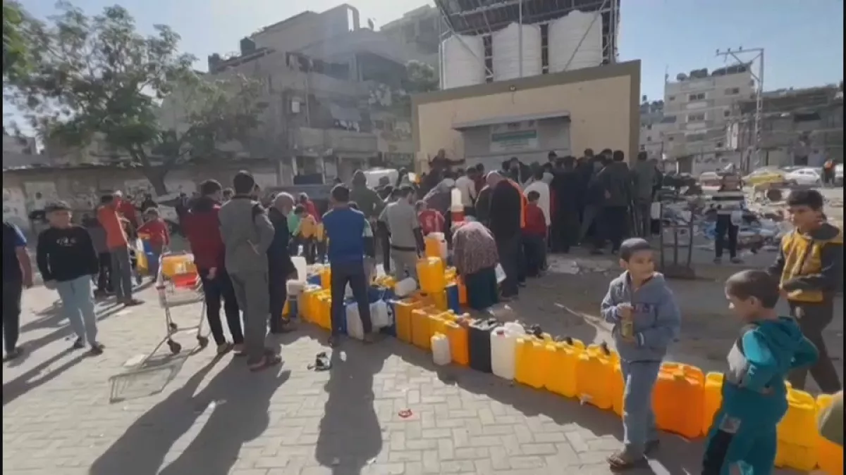 مجزرة أثناء انتظار الماء في حي الزيتون بغزة – شاهد