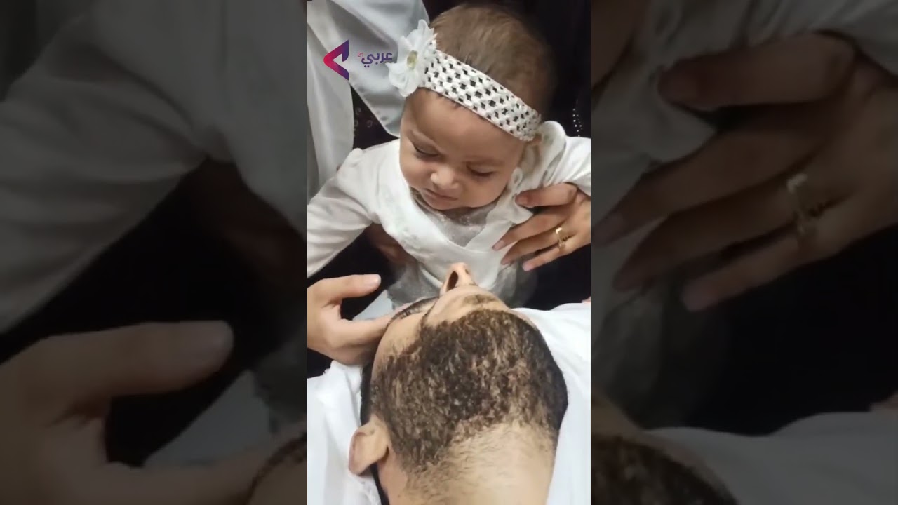 رضيعة تودع والدها الشهيد في غزة – شاهد
