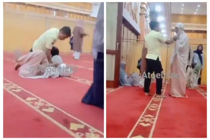 إندونيسيا: رجل متنكر يقتحم مسجدًا للنساء – شاهد