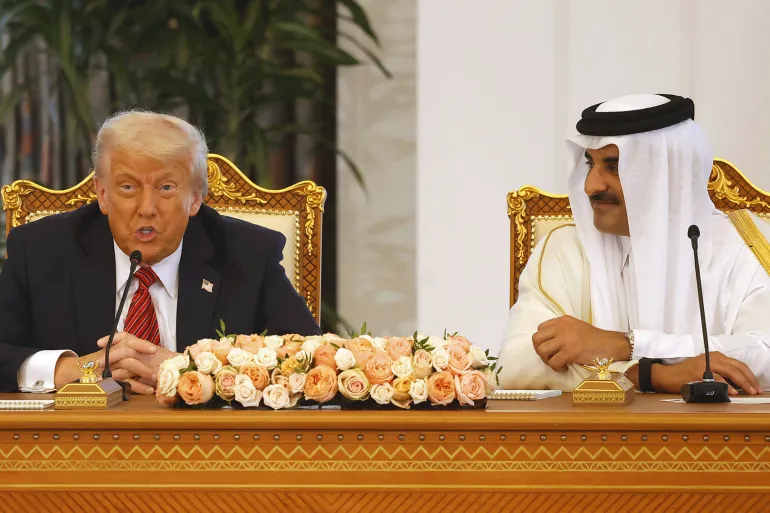 لم أستطع شرائة –  ترامب معجب بالرخام في الديوان الأميري بقطر – شاهد