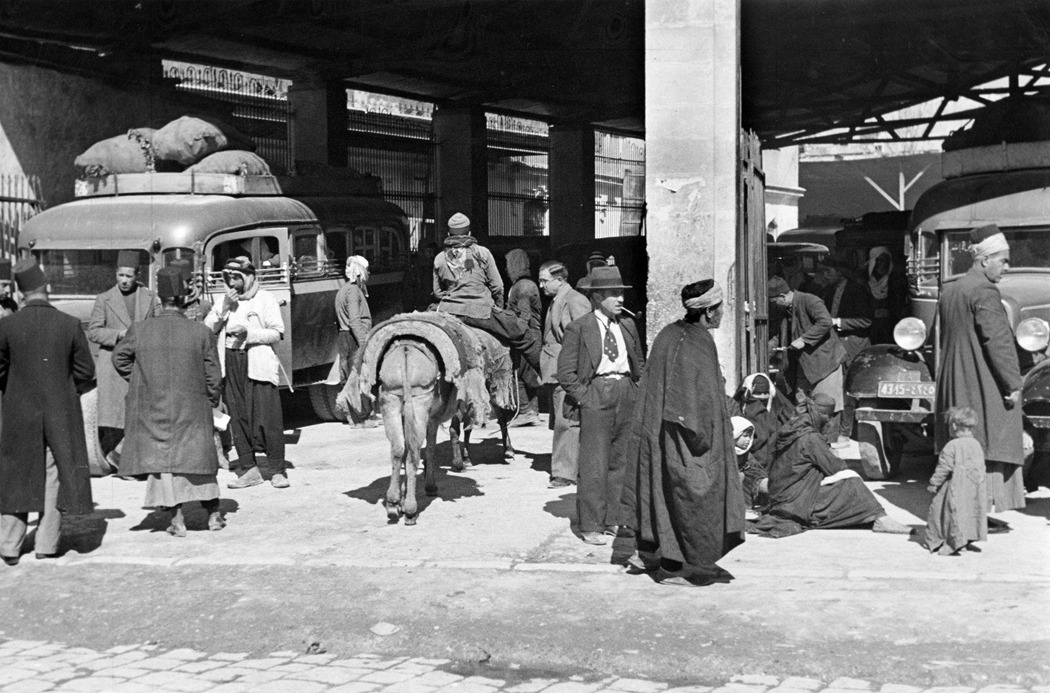 محطة الحافلات في حلب عام 1939