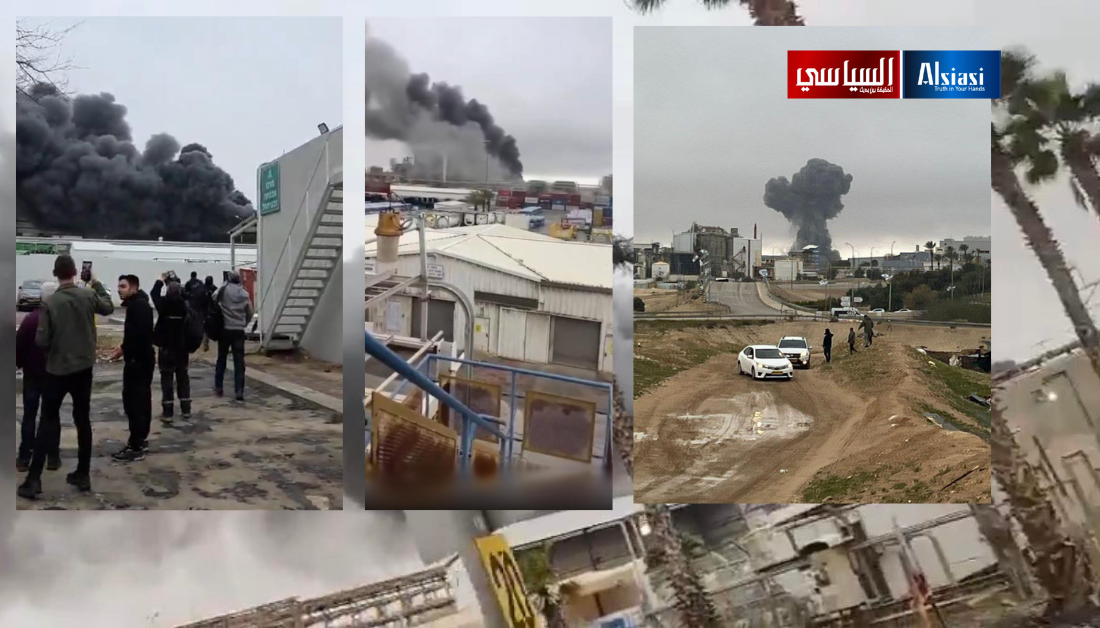 صاروخ ايراني يصيب مصنع كيماويات اسرائيلي في النقب