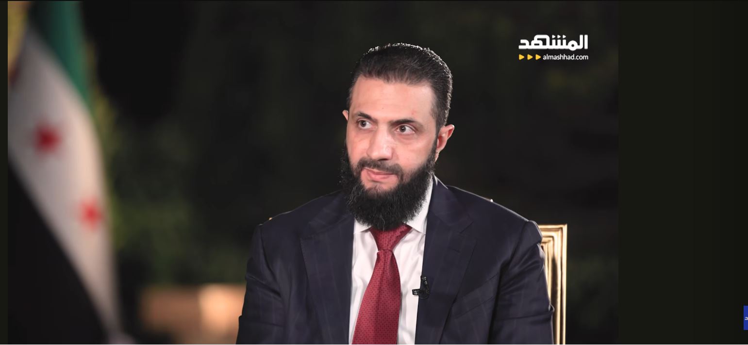 الشرع : نتجنب الصدام مع إسرائيل ولا نعتزم التدخل عسكريا في لبنان