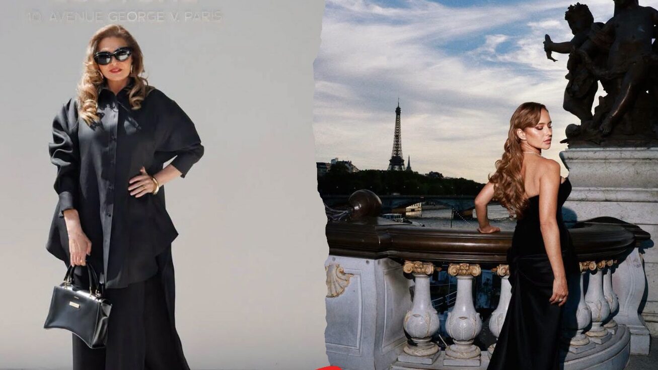 نيللي كريم ويسرا في أسبوع الموضة بباريس