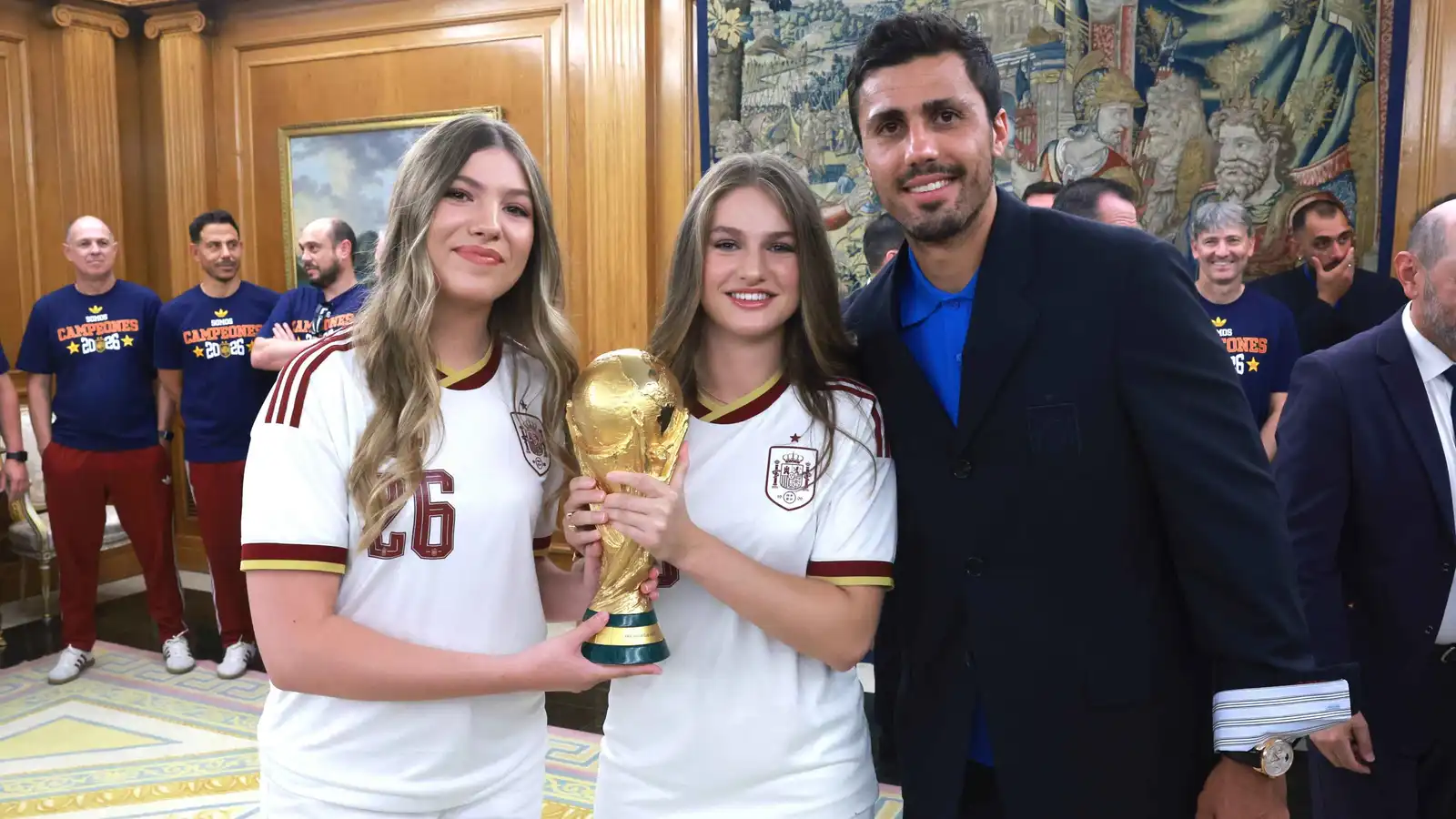 الأميرة ليونور ارتدت قميص رقم 26 أثناء استقبال منتخب إسبانيا