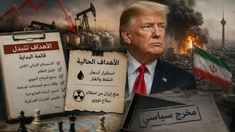 تراجع سقف الأهداف – ترامب يمهّد لإنهاء حرب إيران