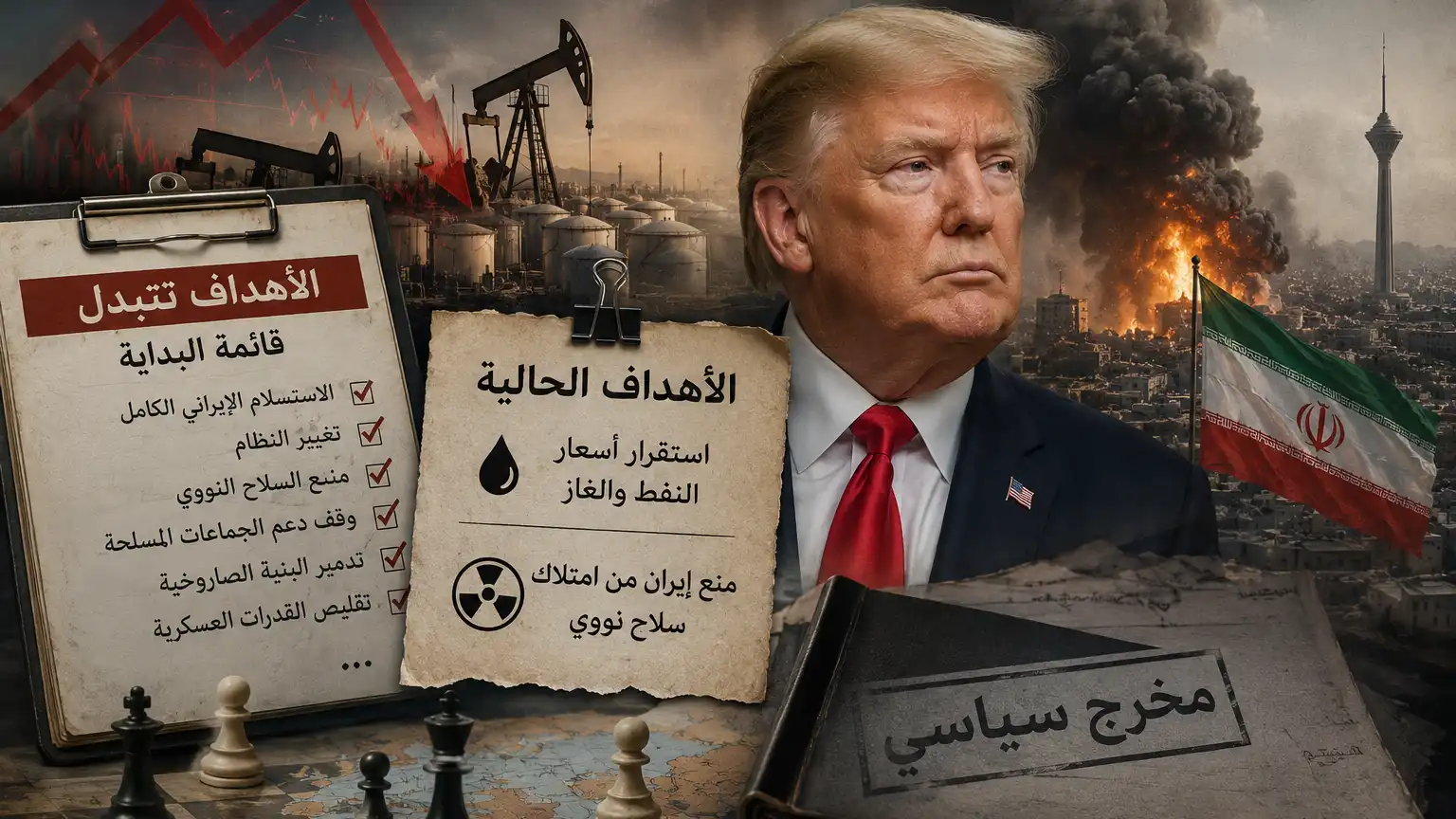 تراجع سقف الأهداف – ترامب يمهّد لإنهاء حرب إيران