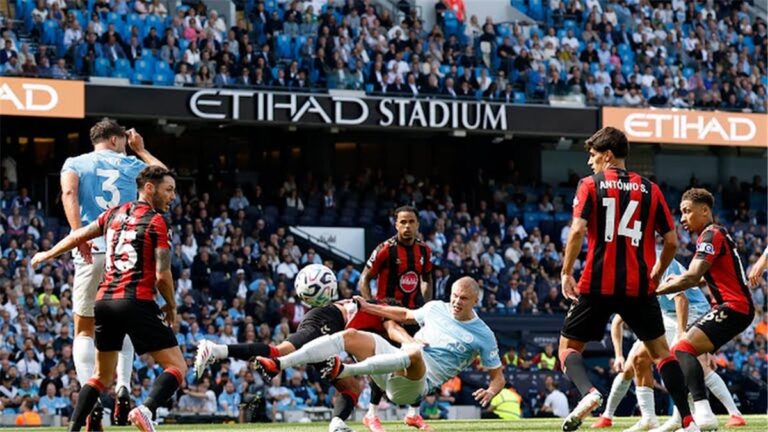 مانشستر سيتي يقلب الطاولة على بورنموث في الدوري الإنجليزي – شاهد