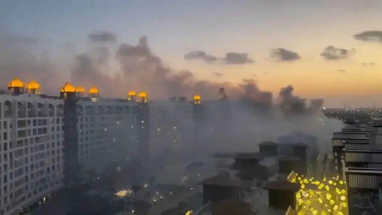 حريق ضخم في الساحل الشمالي في مصر