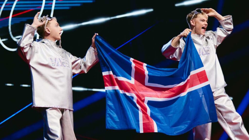 The artists of Eurovision 2025 walk the Flag Parade at the Grand Final in St. Jakobshalle, Basel, Switzerland All Eurovision Song Contest photos are free to use for non-commercial purposes, but please credit the photographer using the format "© EBU/ Photographer's name" (photographer named in file name).