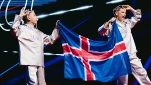 The artists of Eurovision 2025 walk the Flag Parade at the Grand Final in St. Jakobshalle, Basel, Switzerland All Eurovision Song Contest photos are free to use for non-commercial purposes, but please credit the photographer using the format "© EBU/ Photographer's name" (photographer named in file name).