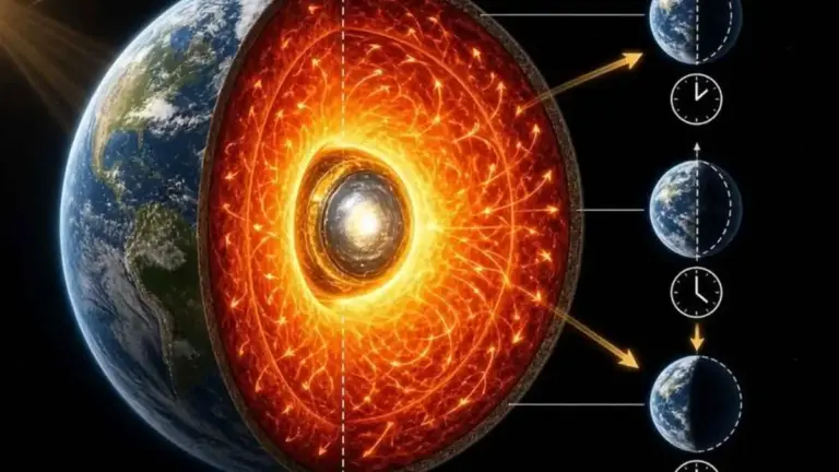 دراسة: قوة خفية في أعماق الأرض تؤثر في طول اليوم